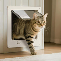 LIBBEPET Thin Interior Cat Door - L-Inner Size: 7.1"W x 7.7"H
