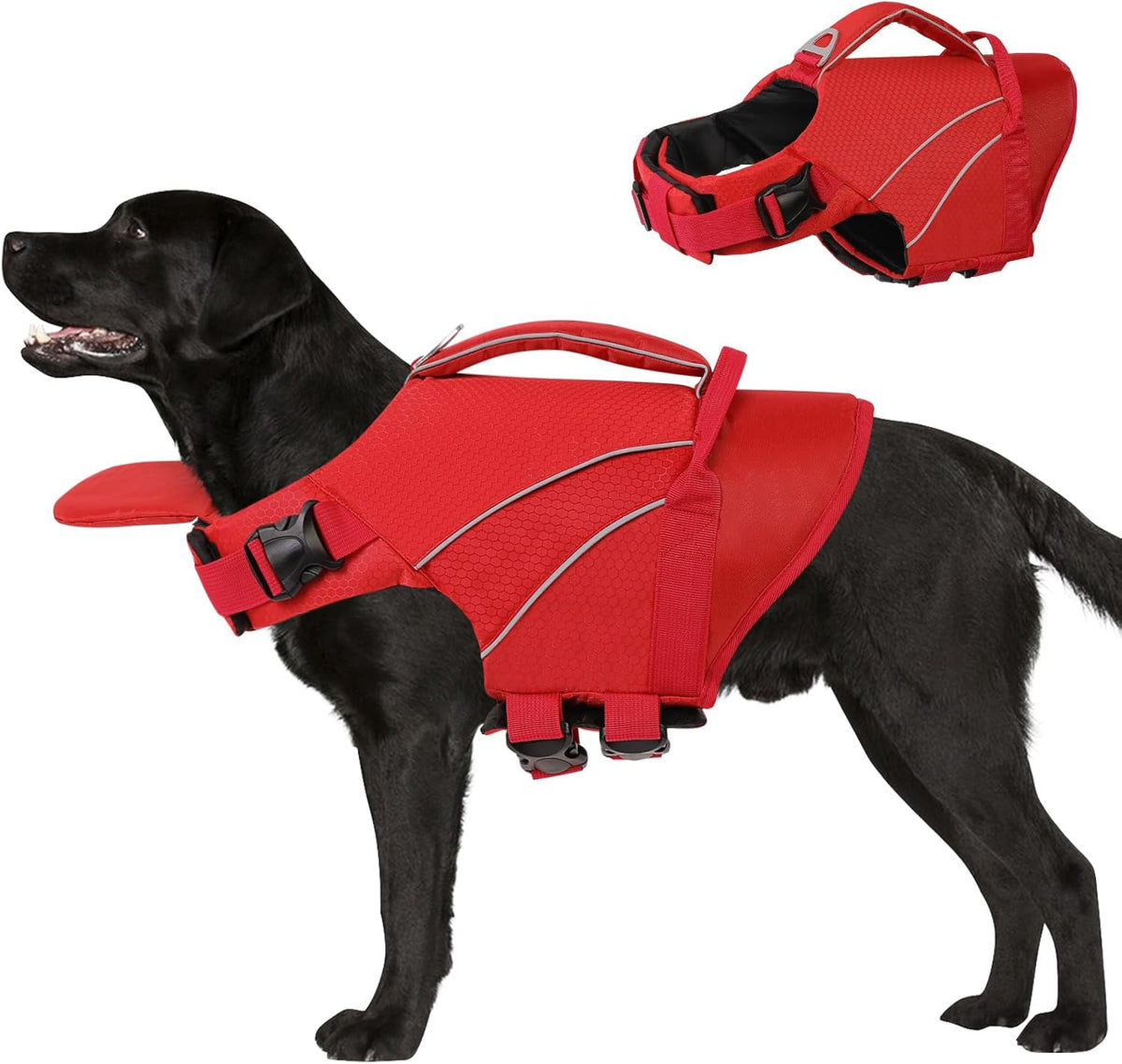 Queenmore Dog Life Jacket with Front Float - X-Large / Red