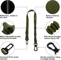 Plutus Pet Dog Seat Belt for Car - Ranger Green - image 2