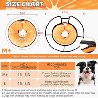 KOOLTAIL Inflatable Dog Cone Collar, Protective Dog Recovery E Collar for Medium Large Dogs After Surgery, Soft Adjustable Dog Neck Donut Cone with Enhanced Anti-Licking Does Not Impede Vision, M+