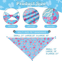 Halloween Dog Bandanas Pink Black XLarge 2PCS - 26-Turtle Lemon / X-Large - image 3