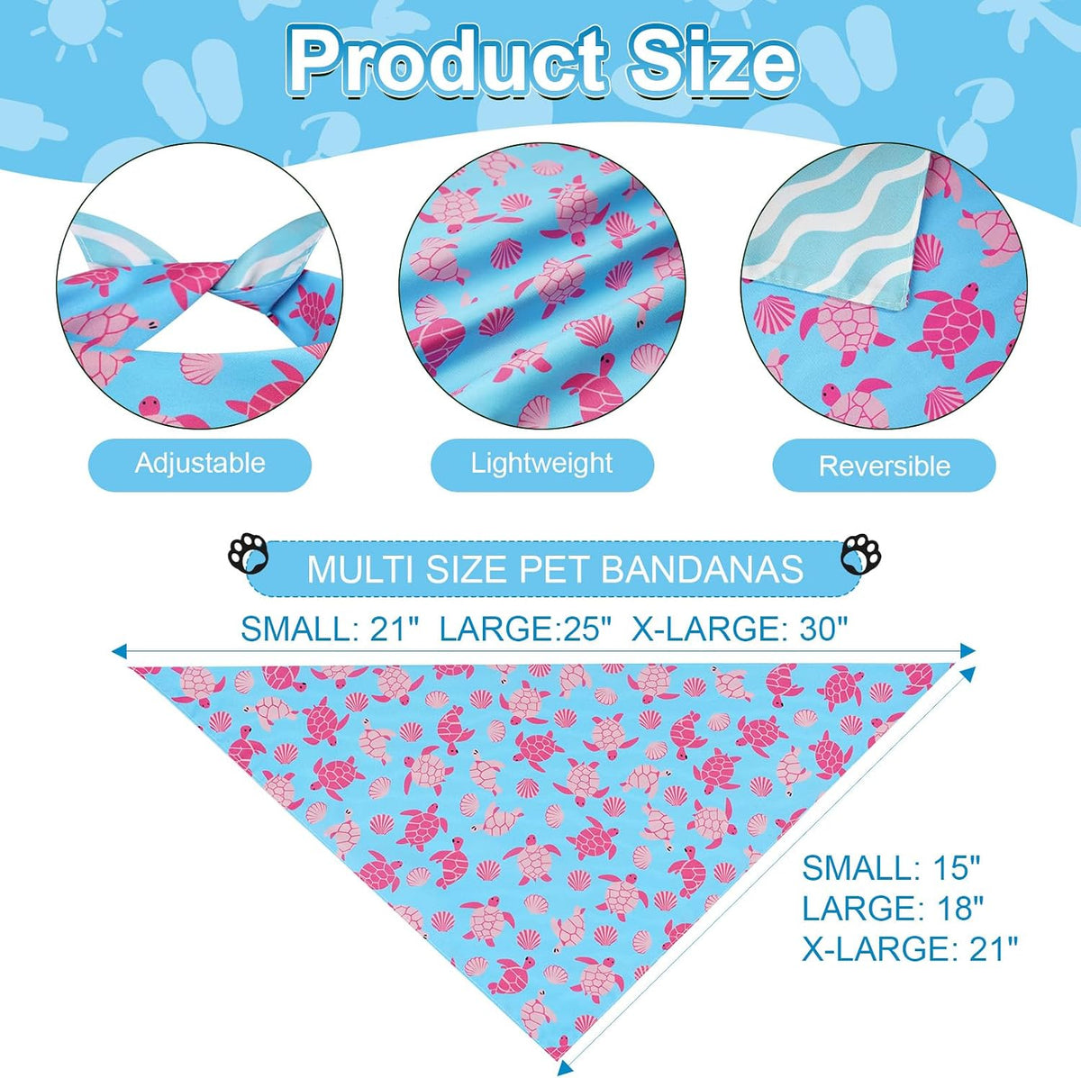 Halloween Dog Bandanas Pink Black XLarge 2PCS - 26-Turtle Lemon / X-Large - image 3