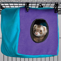 MidWest Homes for Pets Ferret Nation Exit Ramp & Cover for Ferret - 8.5"L x 8.5"W x 9.0"H / Teal and Purple - image 2