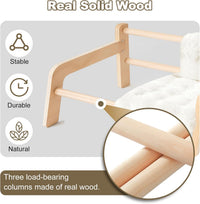 Elevated Cat Couch Bed for Indoor Cats - White - image 4