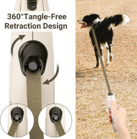Segarty 26ft Dog Leash Retractable - Khaki / 16ft(up to 44 lbs) - image 4
