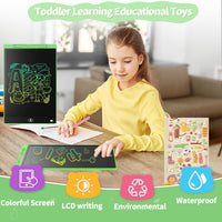 [2 Pack] Genialba LCD Writing Tablet 10-Inch Colorful Doodle Board - Green / 8.5 Inch / 1 - image 3