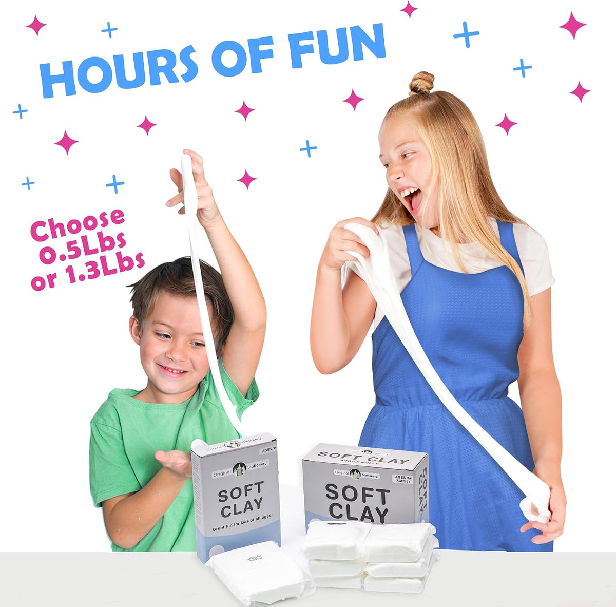 Original Stationery Soft Clay for Slime - Large - 600g - image 3