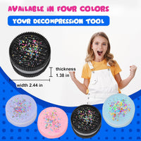 3pcs Squishy Textured Stress Balls Silky Fidget Toys - 2pcs-cookie - image 3