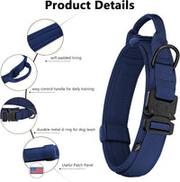 DAGANXI Tactical Dog Collar - Midnight blue / XL - image 3