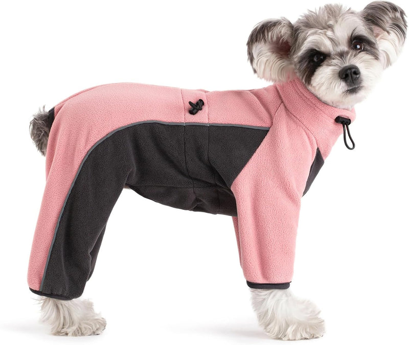 Fleece Dog Coat for Small Medium Dog - Pink / XXL