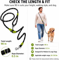 Hands Free Dog Leash Crossbody Dog Running Leash Handsfree Pet Rope - Black / For Single Dog - image 4