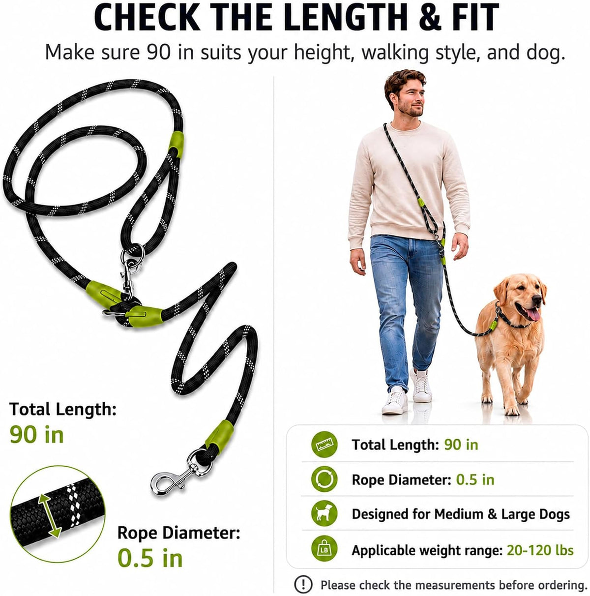 Hands Free Dog Leash Crossbody Dog Running Leash Handsfree Pet Rope - Black / For Single Dog - image 4