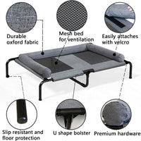 PETIME Cooling Elevated Pet Cushion Bed Raised Dog Cots for Small Dogs - 54 Inch - image 2