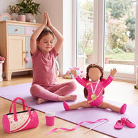 Kajaia 8 Pcs 18 Inch Doll Swimsuits Clothes and Accessories – Fun for Kids & Family - Rosy / Gymnastics - image 3