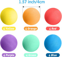 Gejoy 24 Pieces Soft Foam Balls Bulk Lightweight Mini Balls for Safe - 1.57 Inch - image 2