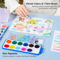 Shuttle Art 30 Pack Watercolor Paint Set Bulk - 12 Colors 30 Pack - image 3