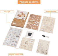 ROBOTIME Big Ben 3D wooden puzzle model with LED light - view 12