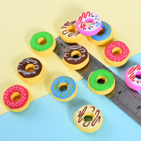 Donut Erasers for Kids, 24 Pieces 3D Cute Food Puzzle Mini Eraser, Cool Fun Take Apart Desk Pet - DONUT - image 3