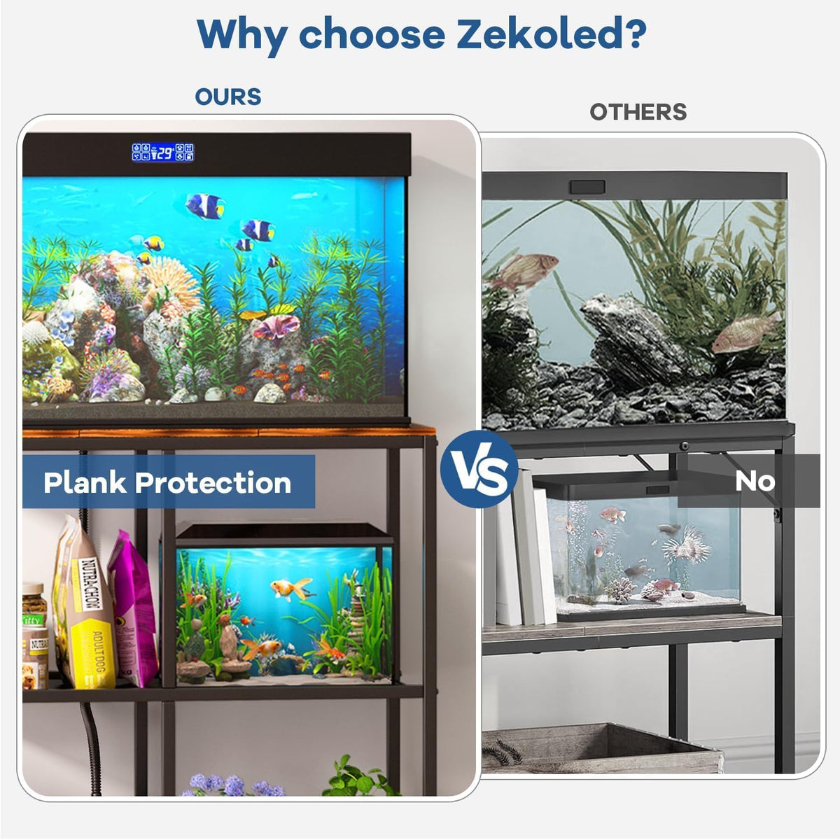 20-30 Gallon Fish Tank Stand, 31.5" L x 15.7" W x 31.4" H, Black – Essentials for Fish - image 4