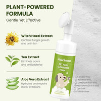 Paw Cleaner for Dogs & Cats, No-Rinse Foaming Pet Foot Washer with Built-in Scrubber Brush for Dirty, Muddy Paws – Suitable for Small, Medium & Large Dogs, Puppies, Kittens (5 fl oz)