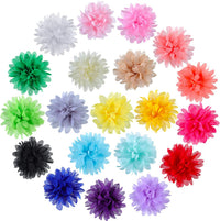 WILLBOND 20 Pcs 4.7 Inch Dog Collar Flowers Bow, Multicolored – Essentials for Dogs - 3.1 Inch