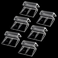Sliverdew 6 PCS Aquarium Lid Clips, Plastic Fish Tank Cover - for 10mm thickness