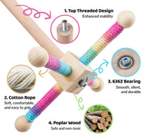 2 PCS, Hanging Bird Perch Toy & Poplar Bird Swing - image 3