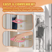 TGIOW Cat Door Latch, Cat Door Stopper Keep Open 2.5-6", White - 1pcs-pink - image 2