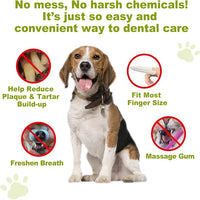 DR.EASY Breath Freshener Dental Finger Wipes 80ct for Dog & Cat, Help Wipe Away Plaque&Tartar, No Added Harsh Chemicals No Brush Formula