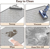Silicone Cat Litter Mat 34×22 inch, Easy to Clean, Gray – Daily Care for Cats - 24" X 16" / Grey - image 4