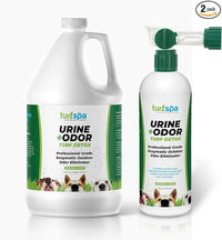 Urine & Odor Turf Detox: 32 oz Sprayer & Gallon Refill Professional Enzyme Cleaner & Odor Eliminator for Artificial Grass, Turf, Concrete, Patios & Kennels, Enzymatic Cleaner for Dogs & Cats