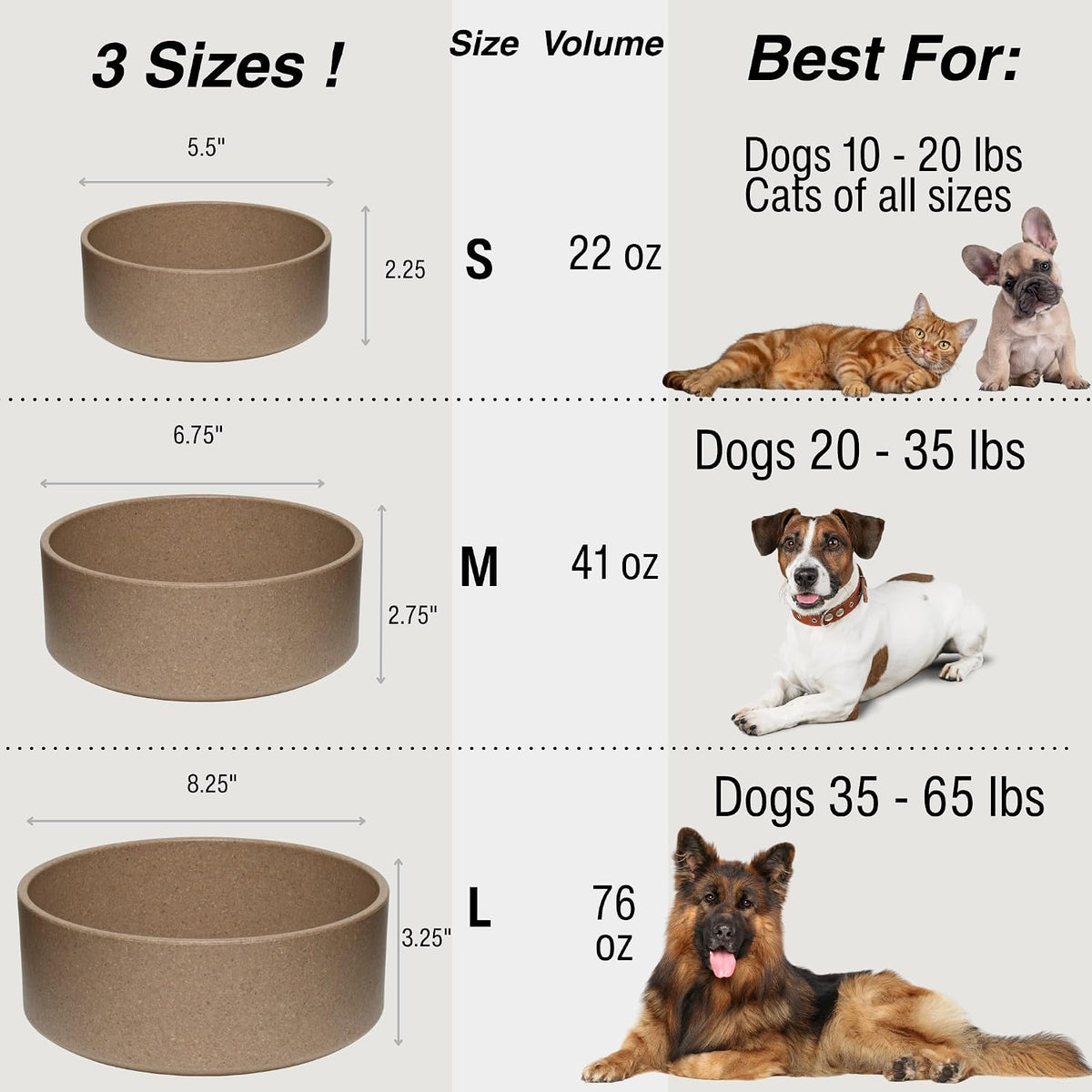 Loving Pets, Dolce Bamboo - Coffee Brown / Small Dish - image 3