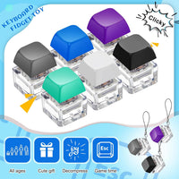 6 Pcs Keyboard Fidget Toy Keyboard Fidget Keychain - Dark / Classic / 6 - image 4