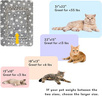 2 Pack Cat Blanket for Indoor Cats - Stars / 13X10 in - image 3