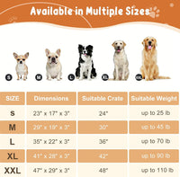 EMPSIGN Dog Bed Mat Crate Pad Mattress, Ultra Soft Pet Kennel - Grey / L(35"*22"*3") - image 3