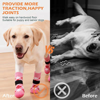 EXPAWLORER Dog Socks to Prevent Licking Paws - Medium / Pink - image 2