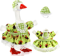 7 Inch Mini Desk Goose Outfits - Thanksgiving Color(green)