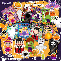 60 Packs Halloween Stickers Pumpkin Decorating Kit - 36 Sheets Halloween Stickers - image 3