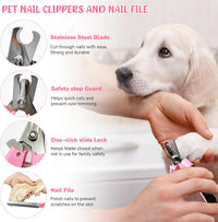 Dog Grooming Kit for Shedding, Bath Gloves - 9 PACK / Pink - image 3