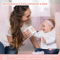 SOCBTNSO Montessori Busy Cube Travel Toy - Pink - image 2