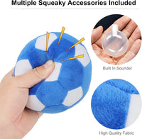 Dog Toys Balls, Chewable Plush Football for Dogs, Soft Pet Ball - Football - image 3