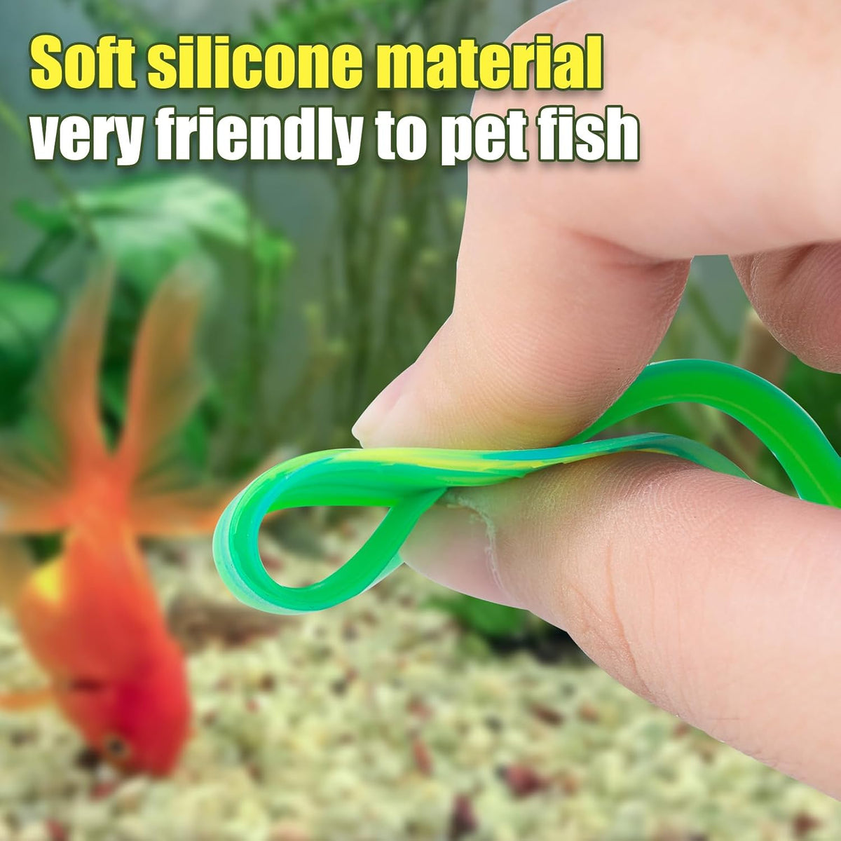 SLSON 2Pack Betta Bed Leaf Hammock Soft Silicone Leaf Pad for Betta - image 3