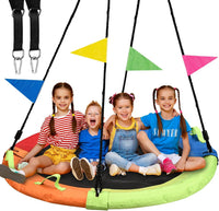 Tree Swing, Saucer Swing, Multicolor - 60 Inch