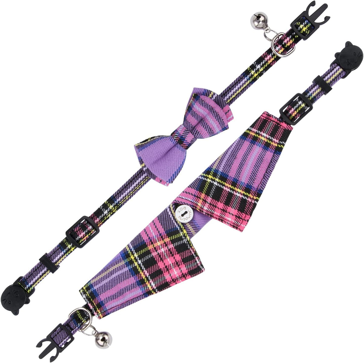 Faleela Breakaway Cat Collar with Bells - 2023new-Purple - image 2