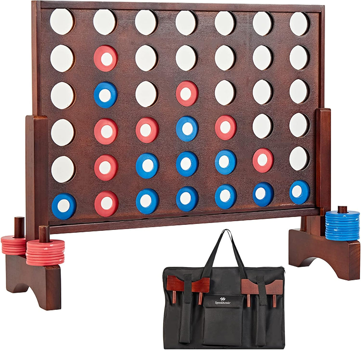 SpeedArmis Giant Wooden 4 in A Row Game