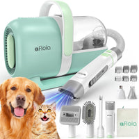 Afloia 6-in-1 Dog Grooming Vacuum Kit - Green