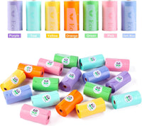 ECO-CLEAN Dog Poop Bags, 24 Rolls/360 Bags with Dispenser – Essentials for Dogs - Colorful - image 3