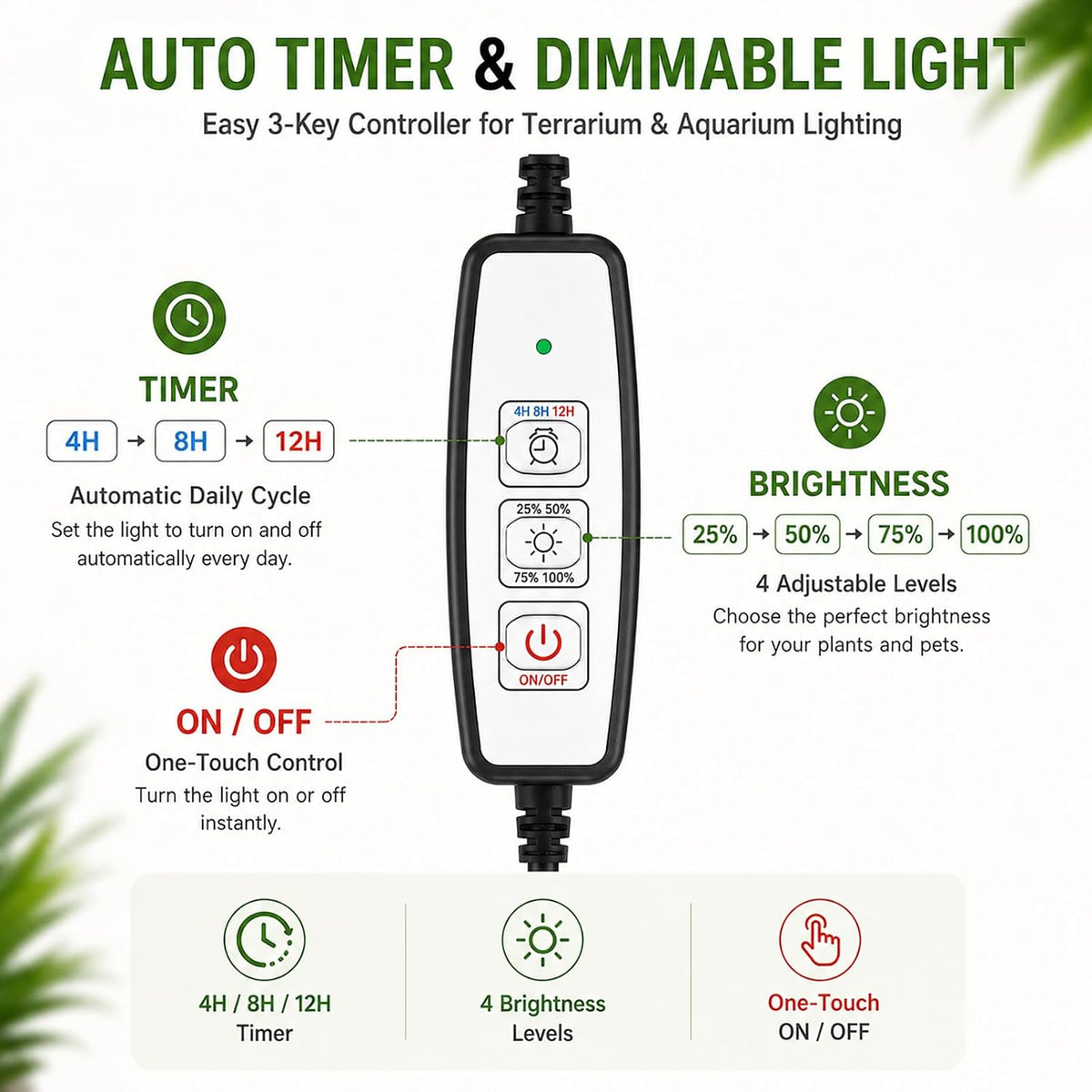 AREPK Aquarium & Terrarium Light Full Spectrum LED - 5.0 Watts - image 3