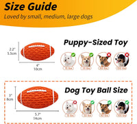Puppy Toy, Interactive Squeaky Dog Ball Toys for Small Dogs – Essentials for Dogs - Orange / Large - image 2