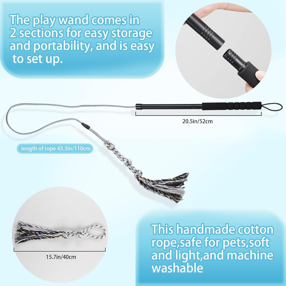 Flirt Pole for Small Medium Dogs - image 4